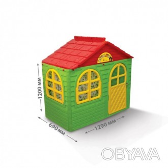 Ігровий будиночок зі шторками Doloni Toys 02550-13
 
Дитячий барвистий казковий . . фото 1