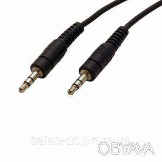 Аудіо кабель AUX mini jack 3,5mm призначений для підключення MP-3 плеєра, телефо. . фото 1