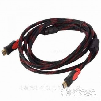  Кабель HDMI круглий 1.4v 3м
Кабель мультимедійний HDMI-HDMI 3м v1.4 в нейлоново. . фото 1