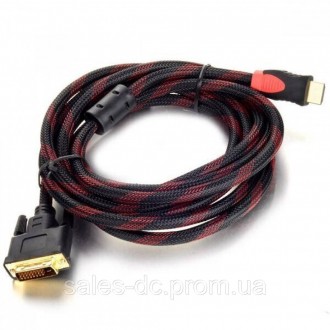 Кабель HDMI - DVI 3 метри
Цей кабель з'єднує DVI пристрої і HDMI пристрої, такі . . фото 3