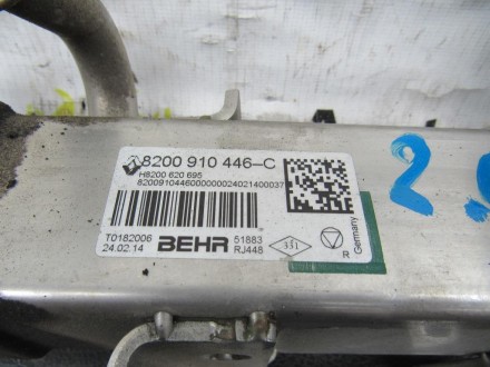  Охладитель выхлопных газов, теплообменник системы ЕГР Рено Мастер 2.3 dci 2010-. . фото 3