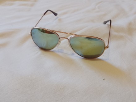 Стильні сонцезахисні підліткові окуляри авіатор дзеркальні унісекс. Металева тон. . фото 3