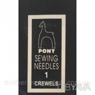 Вишивальні голки Pony (Crewels) середньої довжини, мають гострий кінчик і широке. . фото 1