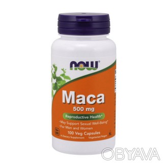 Now Foods Maca 500 mg — это пищевая добавка, предназначенная для применения при . . фото 1