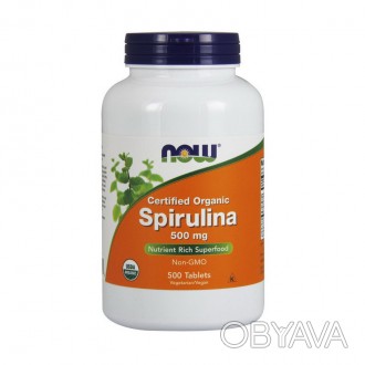 Ингредиентом добавки Spirulina от Now Foods являются сине-зеленые водоросли, кот. . фото 1