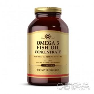 Omega 3 Fish Oil Concentrate от Solgar – натуральный концентрированный рыбий жир. . фото 1