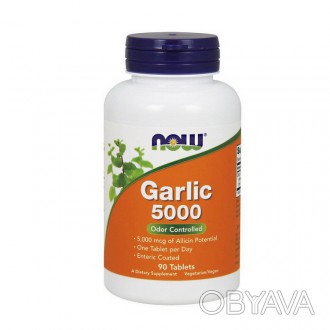 Garlic 5000 от NOW - чеснок без запаха получают из чеснока посевного (Allium sat. . фото 1