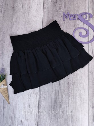 Детская чёрная юбка для девочки 
Состояние: б/у, в хорошем состоянии
Производите. . фото 2
