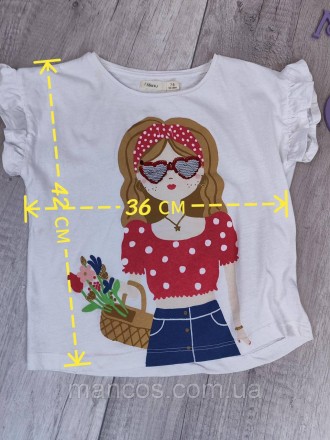 Детская футболка для девочки Sfera белая с принтом
Состояние: б/у, в очень хорош. . фото 3