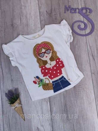 Детская футболка для девочки Sfera белая с принтом
Состояние: б/у, в очень хорош. . фото 2
