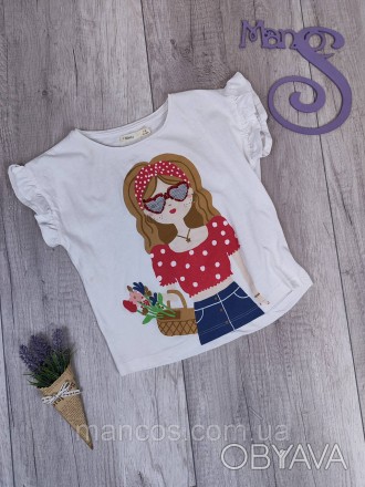 Детская футболка для девочки Sfera белая с принтом
Состояние: б/у, в очень хорош. . фото 1