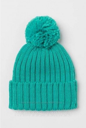 Детская зелёная вязаная шапка H&M 
Состояние: б/у, в идеальном состоянии
Произво. . фото 4