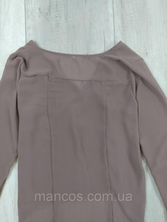 Женская коричневая блуза с длинным рукавом 
Состояние: б/у, в очень хорошем сост. . фото 9
