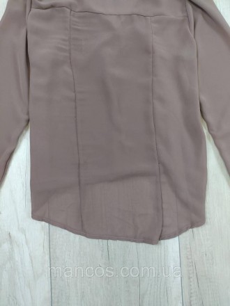 Женская коричневая блуза с длинным рукавом 
Состояние: б/у, в очень хорошем сост. . фото 7