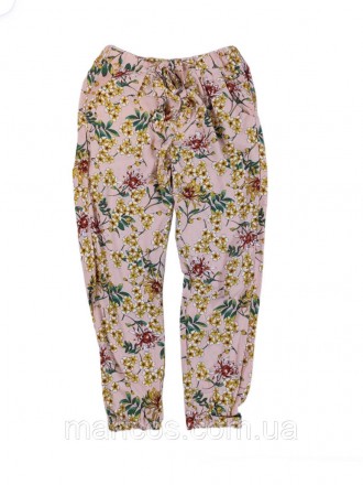 Летние вискозные штаны джоггеры Zara с цветочным принтом 
Состояние: б/у, в отли. . фото 2