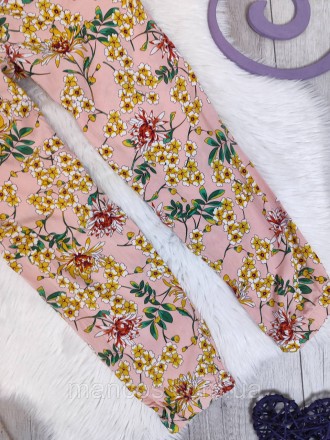 Летние вискозные штаны джоггеры Zara с цветочным принтом 
Состояние: б/у, в отли. . фото 9