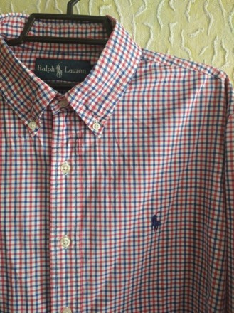 Качественная брендовая мужская рубашка, р.L, Ralph Lauren, Шри-Ланка .
Цвет - к. . фото 5