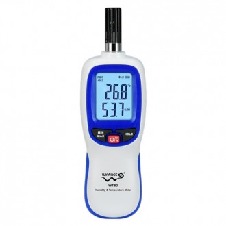 Термогігрометр Bluetooth 0-100%, -20-70 °C WINTACT WT83B
 
Гігрометр WT83B — про. . фото 2