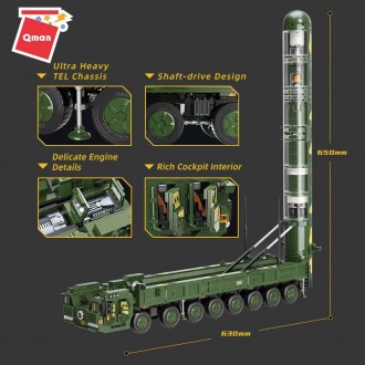 Конструктор для мальчиков Межконтинентальная баллистическая ракета QMAN 23012 на. . фото 5