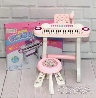 Детский синтезатор-пианино для девочки 60F со стульчиком, демо и запись
 
Инстру. . фото 1