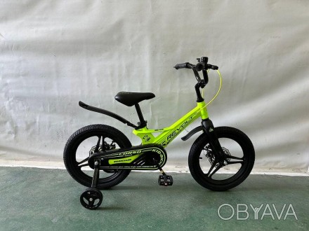 Велосипед детский двухколёсный 16 дюймов магниевый с дисковыми тормозами CORSO R. . фото 1