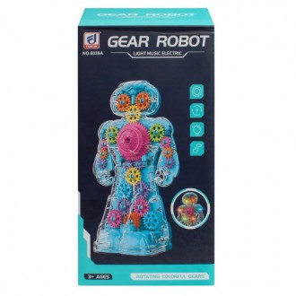 
Дитяча іграшка робот із шестернями прозорий корпус 6038A SHANTOU YISHENG Прозор. . фото 3