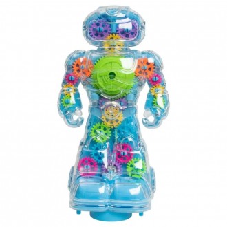 
Дитяча іграшка робот із шестернями прозорий корпус 6038A SHANTOU YISHENG Прозор. . фото 2