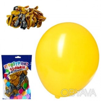 Кульки надувні MK 0014-2 12 дюймів, 2 кольори, 50 шт. в кул., 23-19-4 см.. . фото 1
