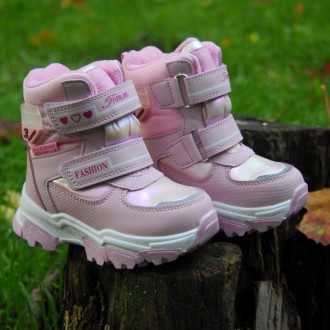 Ботинки зимние TOM.M арт.10102M, fashion, розовый Верх – искусственная кожа, вод. . фото 2