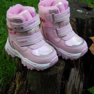 Ботинки зимние TOM.M арт.10102M, fashion, розовый Верх – искусственная кожа, вод. . фото 3