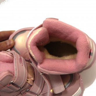 Ботинки зимние TOM.M арт.10102M, fashion, розовый Верх – искусственная кожа, вод. . фото 9