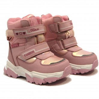 Ботинки зимние TOM.M арт.10102M, fashion, розовый Верх – искусственная кожа, вод. . фото 6