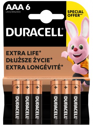 Долговечность заряда батареек Duracell размера AAA увеличена до 10 раз*. Эти мно. . фото 2