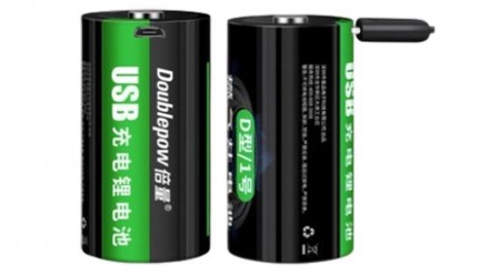 Аккумулятор R20 Doublepow заряд от micro usb Li-Ion 1.5V 6000mAh (17292). Ивано-Франковск. фото 1 Аккумулятор R20 Doublepow заряд от micro usb Li-Ion 1.5V 6000mAh (17292). Ивано-Франковск. фото 1