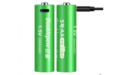 Аккумулятор заряд от micro usb Doublepow AA 14500 1.5V Li-Ion 2260mAh 
 Литий-ио. . фото 2