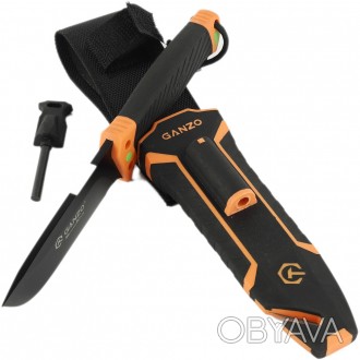Нож Ganzo G8012V2-OR оранжевый (G8012V2-OR) с паракордом
Описание ножа Ganzo G80. . фото 1