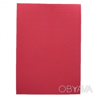  Товар на сайте >>>Фоамиран A4 "Темно-червоний", товщ. 1,5 мм, 10 лист./п. з кле. . фото 1