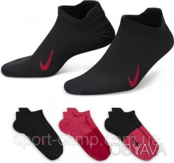 Носки Nike W NK EVERYDAY PLUS LTWT NS легкий, воздухопроницаемый материал с влаг. . фото 1