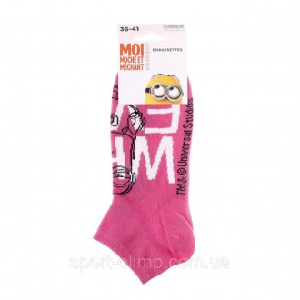 Низькі шкарпетки Minions Minions What Ever 1-pack pink — 13894812-1 з принтом MI. . фото 3