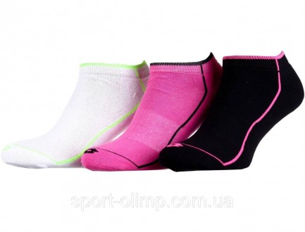 Универсальные носки Lotto 3-pack black/pink/white — 13511014-1, подойдут для тре. . фото 2
