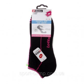 Универсальные носки Lotto 3-pack black/pink/white — 13511014-1, подойдут для тре. . фото 3