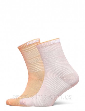 Носки Puma Women's Classic Socks 2-pack light oragne/pink — 103003001-010 отличн. . фото 3
