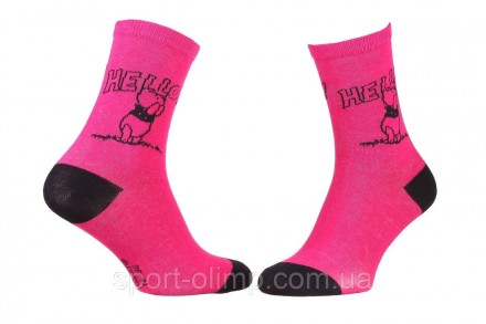 Високі шкарпетки Disney Winnie L Ourson Winnie + Hello Total 1-pack pink — 13896. . фото 2