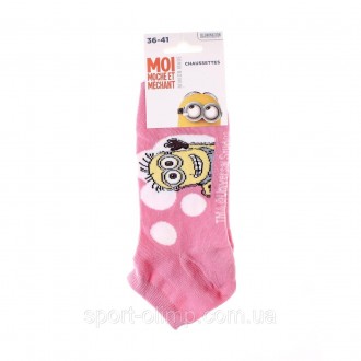 Низькі шкарпетки Minions Minions Minion In Bubble 1-pack pink — 13894812-4 з при. . фото 3