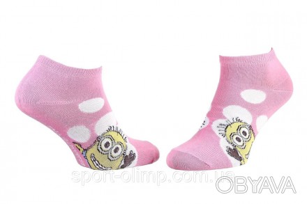 Низькі шкарпетки Minions Minions Minion In Bubble 1-pack pink — 13894812-4 з при. . фото 1