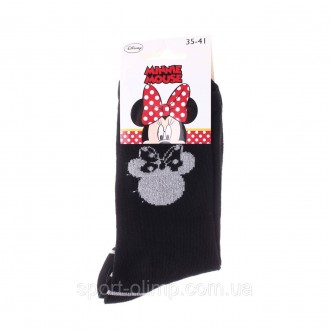 Мультяшні високі шкарпетки з принтом DISNEY MINNIE Shadow Of Minnie'S Head Knot . . фото 3