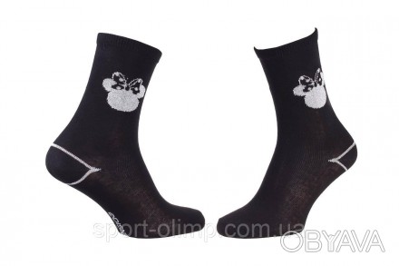 Мультяшні високі шкарпетки з принтом DISNEY MINNIE Shadow Of Minnie'S Head Knot . . фото 1