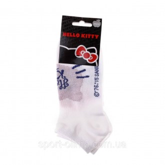Високі шкарпетки з принтом HELLO KITTY Socks 1-pack white/pink — 13890128-3 гара. . фото 3