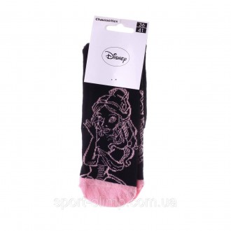 Високі шкарпетки Disney Princess Belle 1-pack black/pink — 13892320-5 з принтом . . фото 3