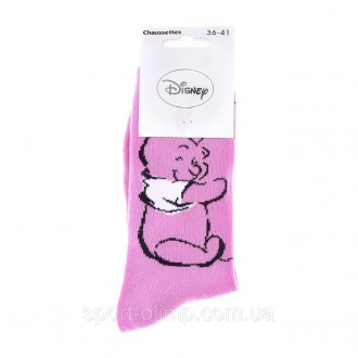 Высокие носки Disney Winnie Serves A Heart 1-pack pink — 13893220-4 c принтом WI. . фото 3